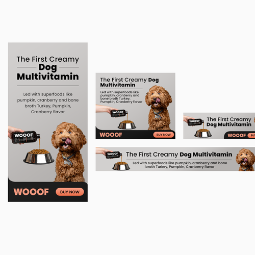 WOOOF Dog Multivitamin banner ads Design by Vinod3Kumar