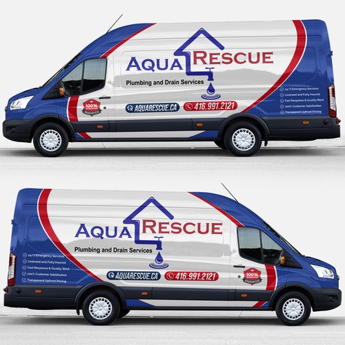 Aquarescue Van Wrap Design by AdrianC_Designer✅