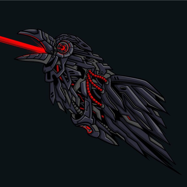 Design by A i d a titled "Mecha Raven"