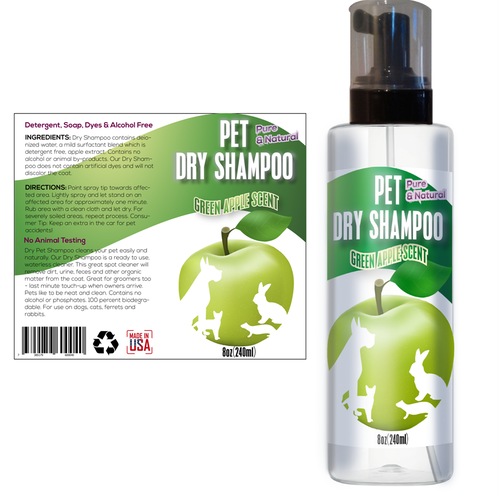 Create a label for a pet shampoo bottle Product label contest