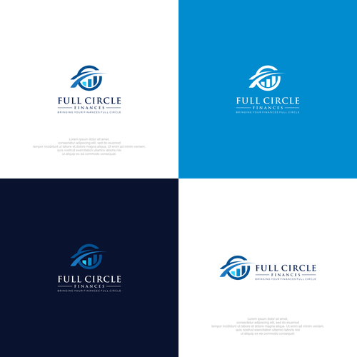 Simple but eye catching Full Circle logo for retirees Design by axioo