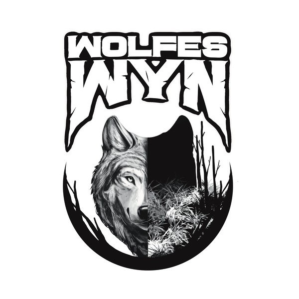 Wolf and wyn tshirt design