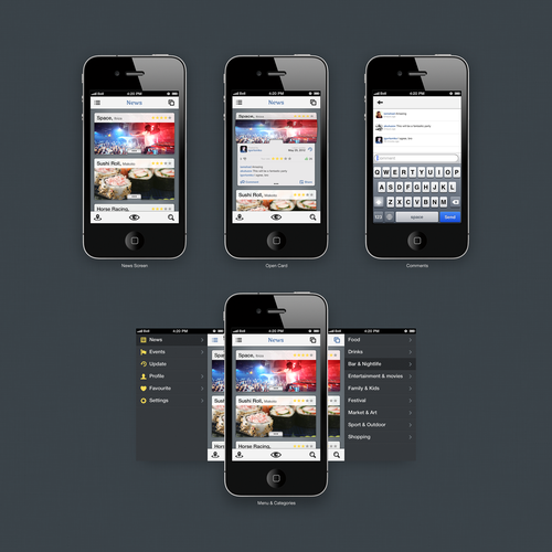 Do you want to be involved in creating the design for the most innovative and exciting iPhone app? デザイン by Igor Tomko
