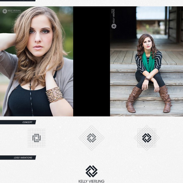 Kelly Vierling Photography needs a new modern, high end logo.