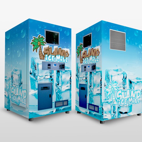Create a vinyl wrap for a ice vending machine Design by S.U.P.A.T.A