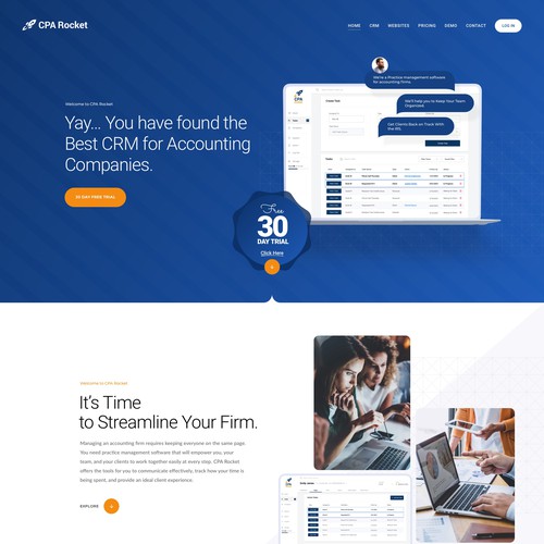 Website Design for our Accounting CRM Software Design by keilaMaria