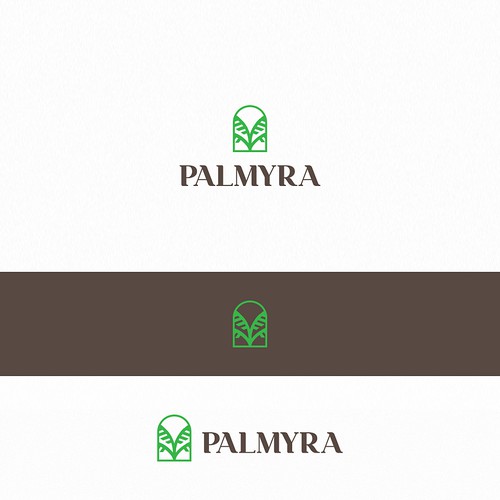 Palmyra Logo Context - Mix of History and Technology Design by talitacohn