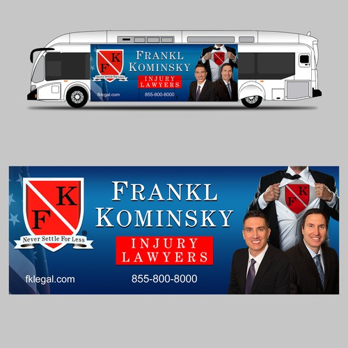 Design A Powerful Bus Wrap For A Personal Injury Law Firm Design by Konstantin Graphics
