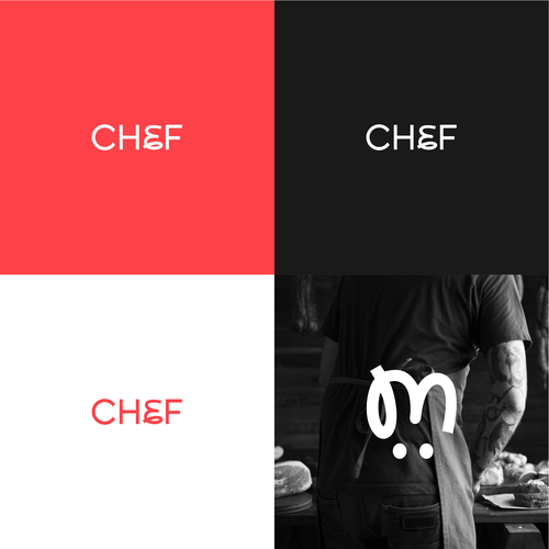 "CHEF": Food & Cooking Social Media Logo Design by Hadeboga Studio