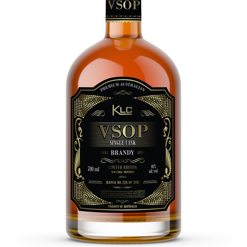 Classic & very premium Australian brandy label Design by ronin71