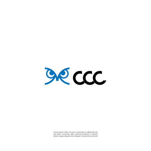 Business service logo with owl symbol Design by LEN-ART DESIGN