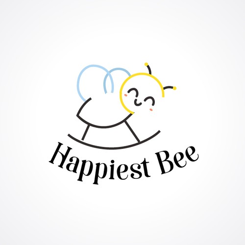 Diseño de Design a cute, happy logo for Happiest Bee. de Neha Madan