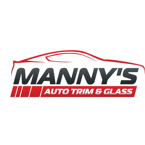logo for MANNY'S AUTO TRIM & GLASS Logo design contest