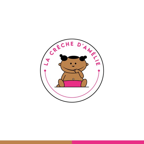 "Logo La Crèche d'Amélie" winning Logo design