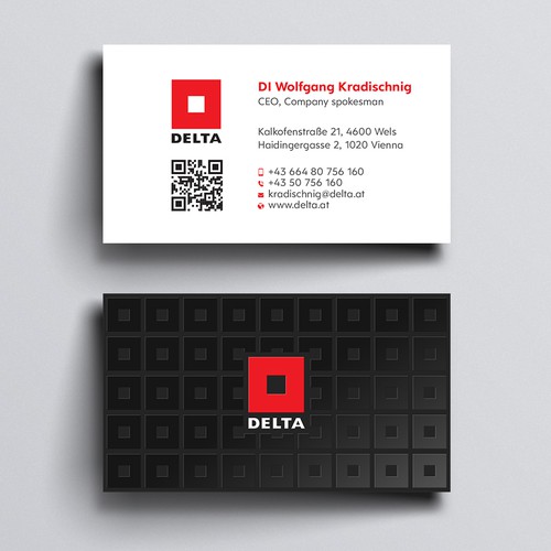 Diseño de DELTA Business Card Relaunch de Design sp