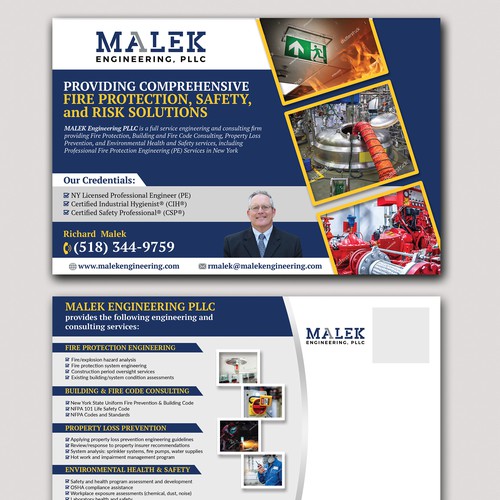 Designs | Postcard design for engineering consulting firm | Postcard ...