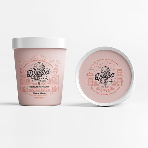 'Cool' NEW Ice Cream Pint design Design by J U L I A