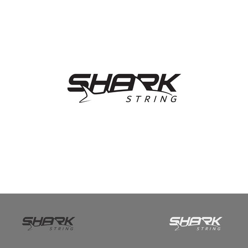 Shark String Logo Design by asi99