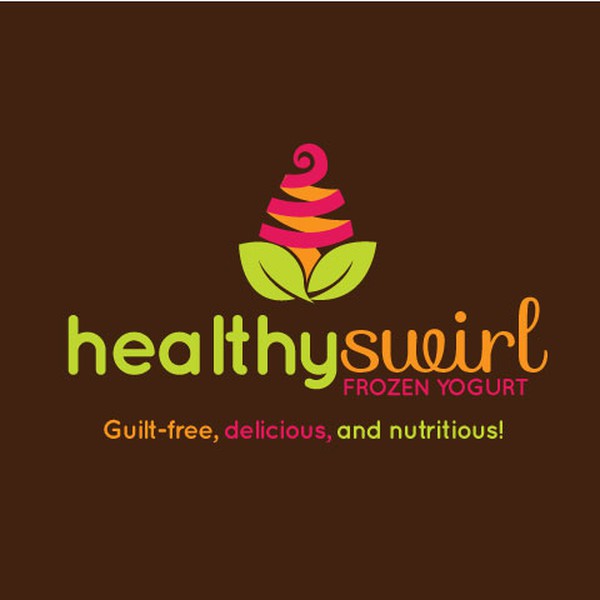Design realizzato da Angelia Maya intitolato "Logo Design for Healthy Swirl Frozen Yogurt"