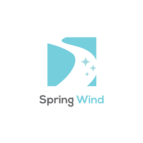 Spring Wind Logo Réalisé par Louise designD