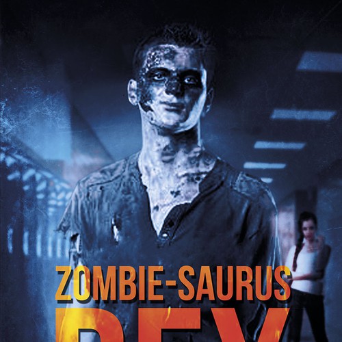 Create a young adult book cover for Zombie-saurus Rex Design by DeWolf