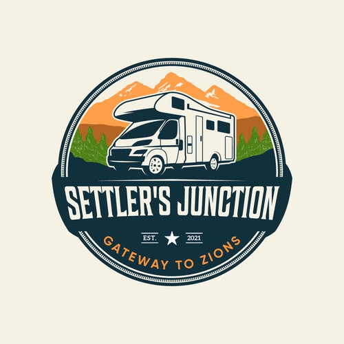 Logo Design for Settler's Junction RV Resort Design by Maylyn