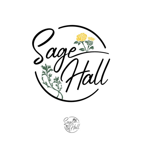 Sage Hall - Country Swing Dance & Wedding Venue Logo Design réalisé par BrainstormingDsg