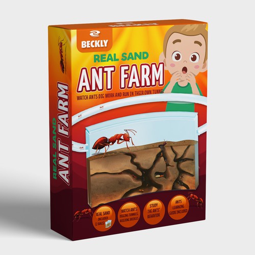 Eye Catching Ant Farm Box Design Design by Radmilica