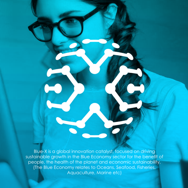 Design by sams[one] ♥ titled "Blue X Logo"