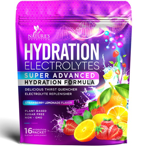 Refreshing Hydration Electrolytes Design Needed for Nature's Nutrition Design by agooshe