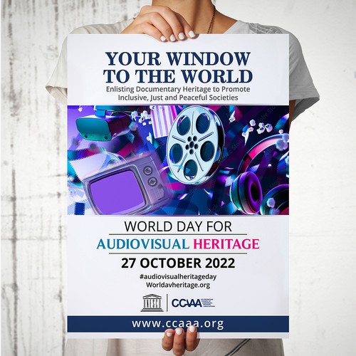 Poster Design for a worldwide audiovisual event Design von Xnine