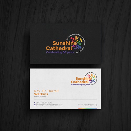 Business Card for Growing Progressing LGBTQ Church Design by kaylee CK