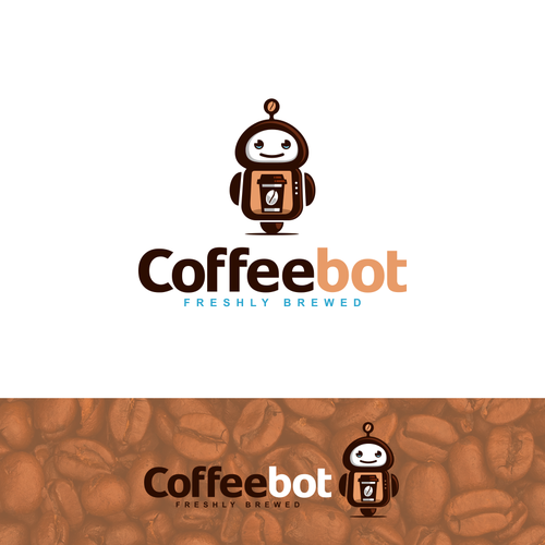 CoffeeBot need a strong and powerful logo Design by Aga Ochoco