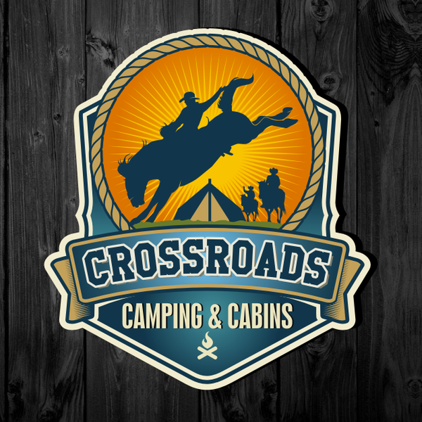 Design by Ranggalawe titled "Crossroads Camping & Cabins"