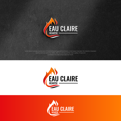 Updated, Warm, Clean brand logo for our Fireplace and Stove collection. Design by MotionPixelll™