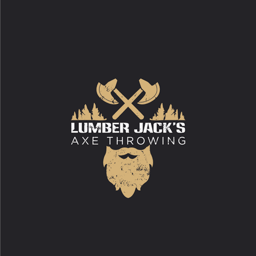 New logo with character design for Axe Throwing facility Design by -hypatia-