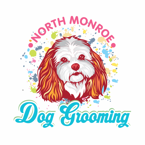 Dog grooming logo with vintage feel. Ontwerp door d'jront