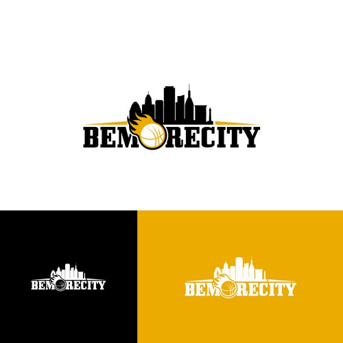 Basketball Logo for Team 'BeMoreCity' - Your Winning Logo Featured on Major Sports Network Design by Web Hub Solution
