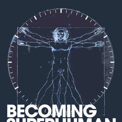 "Becoming Superhuman" Book Cover Diseño de David Armstrong