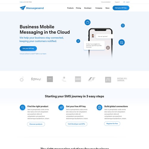 Messaging website Design by creatsoul