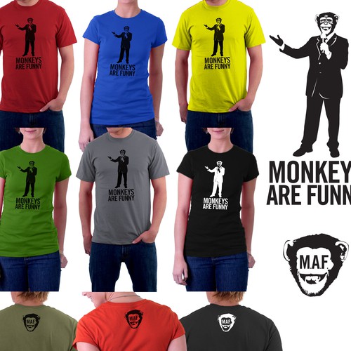 Design by April52009 titled "Monkeys Are Funny T-Shirt Contest"