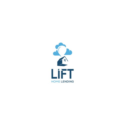 Lift Home Lending Logo Design by ArtByShahnaz™