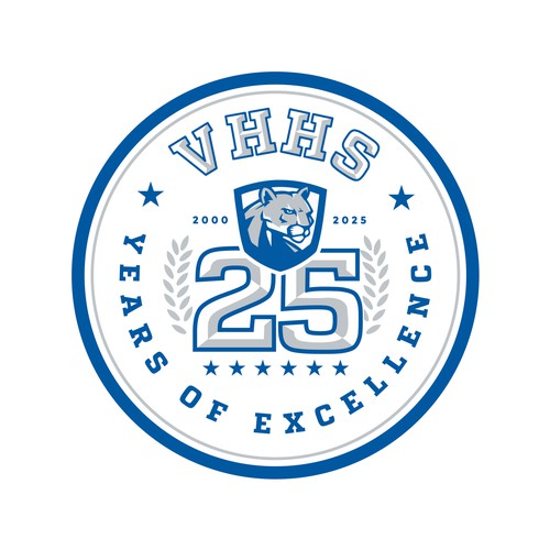 Logo for school's 25th year of excellence Design by Argim