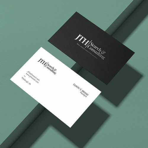 Business Card Design for Executive Search Firm Design by HYPdesign