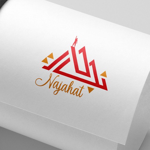 A logo for a podcast English and Arabic Design réalisé par Manishah