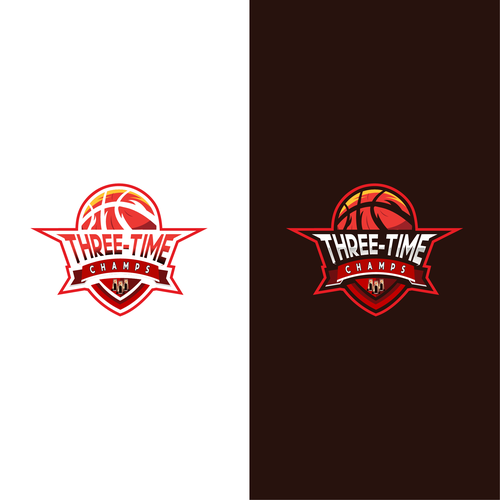 Basketball Logo for Team 'Three-Time Champs' - Your Winning Logo Featured on Major Sports Network Design by Zulian_NZ