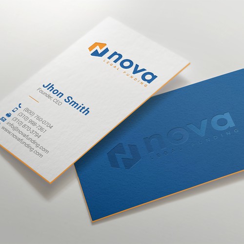 コンペ「Design a Print Material (Biz Card, Letterhead, Letter) for Legal Funding Company」のデザイン by kaylee CKさん 