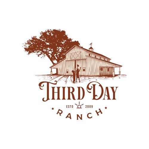 Capture essence of Texas ranch experience in new Third Day Ranch logo Diseño de haganhuga