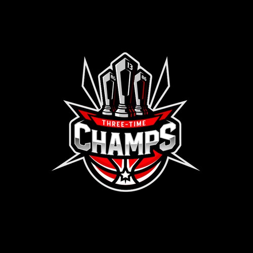 Basketball Logo for Team 'Three-Time Champs' - Your Winning Logo Featured on Major Sports Network Design by Yeison Higuera