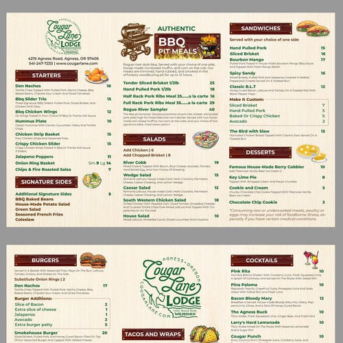Menu contest entry by bpgraphiczone